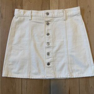 Levi's Women's Premium Denim Button Front Utility Skirt